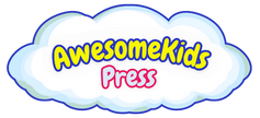 AwesomeKids Press cloud logo – publisher of graph paper notebooks, invention and STEM learning, and math workbooks for kids